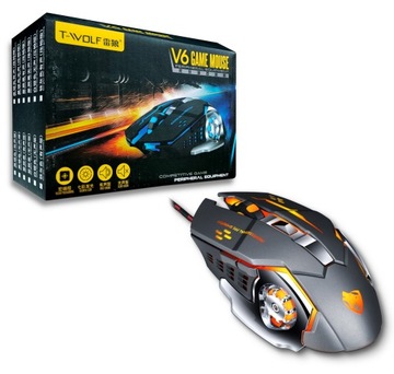 MYSZKA DLA GRACZY GAMINGOWA LED RGB IRON GRAY