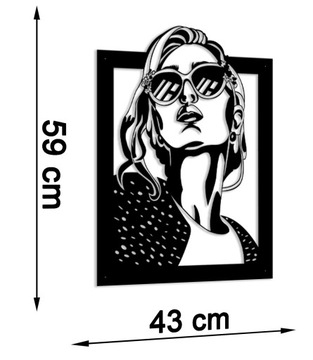 Ажурная картина Настенное украшение 3D Женщина панно
