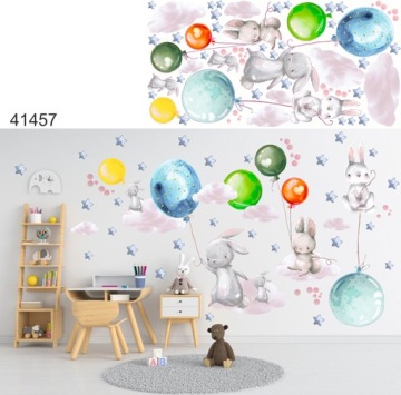 наклейки для детей, воздушные шары на стену 160