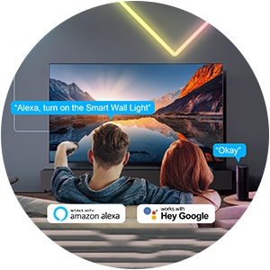 Модульный светодиодный настенный светильник Tuya RGB WIFI 9x27см