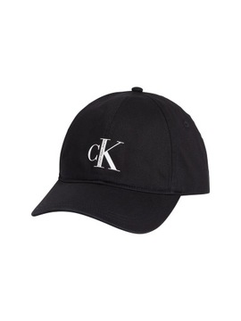 CALVIN KLEIN CZAPKA Z DASZKIEM ESSENTIALS BLACK
