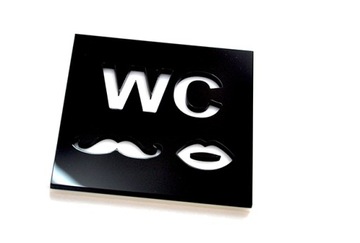 WC, Piktogram, Damsko-męski , plexi extra !