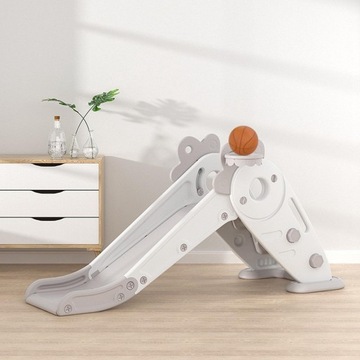 Детская противоскользящая игрушка-слайд Motor Skill белого цвета C