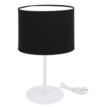 НОЧНАЯ НАСТОЛЬНАЯ ЛАМПА НАСТОЛЬНЫЙ абажур ЦИЛИНДР LED E27 ЧЕРНЫЙ