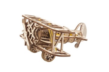 Puzzle 3D Ugears Model SAMOLOT DWUPŁATOWIEC