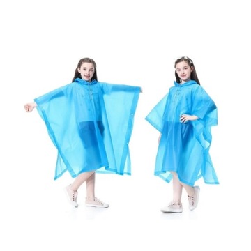 2 Packs Raincoat Poncho for Kids, Boys, Girls
