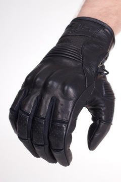 ПЕРЧАТКИ ДЛЯ МОТОЦИКЛА HUSAR MAVERIK КОЖАНЫЕ черные