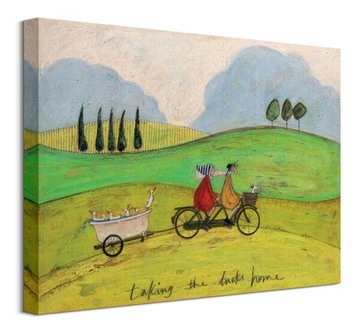 Sam Toft Musztardowie na Rowerze Obraz 40x30 cm
