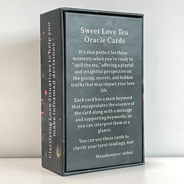 Карты Oracle Sweet Love Tea 12x7 см 78 карт Пророк Колода Таро Ключевые слова 400