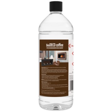 BIOPALIWO ZAPACHOWE KAWA 1 LITR PŁYN DO BIOKOMINKA EKOLOGICZNE