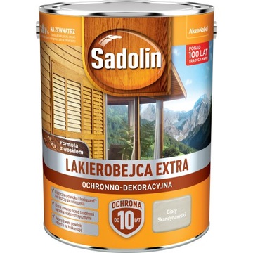 SADOLIN EXTRA LAKIEROBEJCA 5L BIAŁY SKANDYNAWSKI