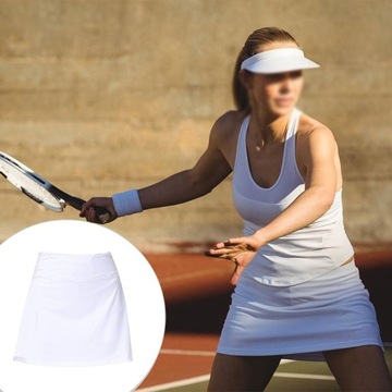 Юбка женская спортивная для гольфа и тенниса, белая