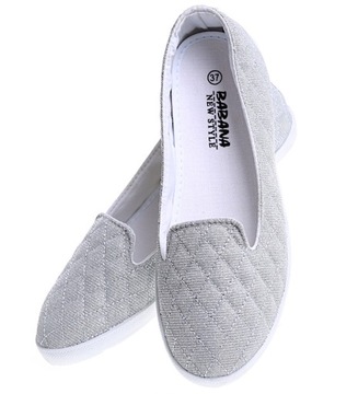 Buty damskie wsuwane tenisówki slip on lekkie buty sportowe 15438