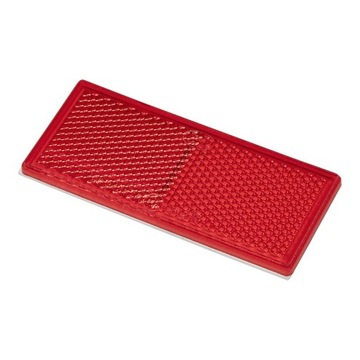 ODBLASK 82x36mm czerwony samoprzylepny prostokątny