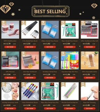 100 шт. белая зубная нить для чистки зубов