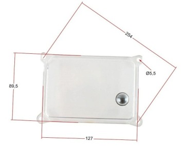 Стеклянная КРЫШКА СПИДОМЕТРА счетчика Simson SR50