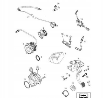 ПРОКЛАДКА ШЛАНГА СЦЕПЛЕНИЯ INSIGNIA оригинал