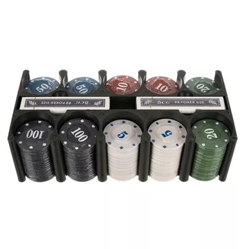 Покерный набор, 200 фишек, карты, фишки для игры в техасский покер, кости + коврик