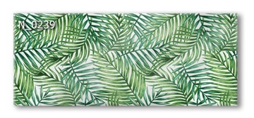 Panel szklany hartowany 120X50 LIŚCIE kuchnia