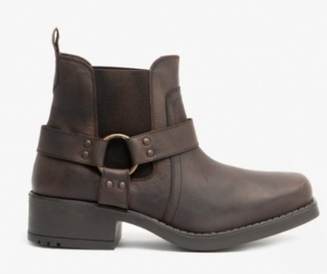 КОЖАНЫЕ МУЖСКИЕ БОТИНКИ WOODLAND КОРИЧНЕВЫЕ 41 1ŻDA