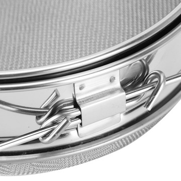 ДВОЙНОЙ СИТОК ИЗ НЕРЖАВЕЮЩЕЙ НЕРЖАВЕЮЩЕЙ, ТОЛСТЫЙ, ВЫПУКЛЫЙ СИТОК ДЛЯ МЕДА, 2 РАСШИРЯЕМЫХ СИТА