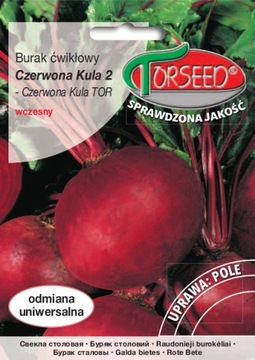 Burak ćwikłowy CZERWONA KULA nasiona 15 g SUPER