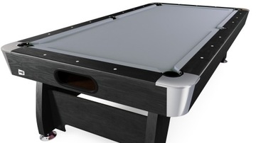 ЧЕРНЫЙ БИЛЬЯРДНЫЙ СТОЛ Серые тканевые бильярдные столы с аксессуарами 7 футов