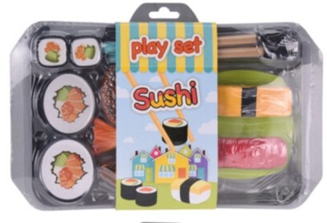 Zabawkowe Platikowe sushi zestaw dziecięcy jedzeni