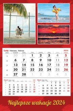 Календарь с одной фотографией 2024 Ваши фотографии