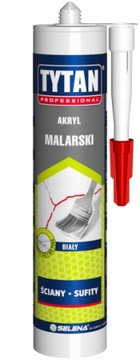 Akryl Malarski Tytan Professional 280ml do Ścian Sufitów Biały Uszczelniacz