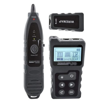 Tester kabli sieciowych sieci LAN RJ45 PoE LCD