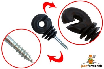 Изолятор провода с шурупом 150 шт + держатель винта 1 шт