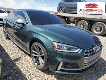 Audi A5 II S5 Sportback 3.0 TFSI 354KM 2018 Audi S5 2018, 3.0L, 4x4, PRESTIGE, od ubezpiec...