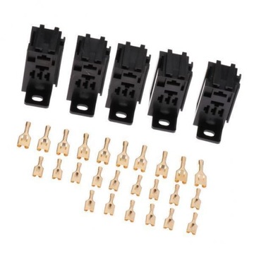 5x5 sztuk 5Pin 60A uchwyt przekaźnika PCB moc