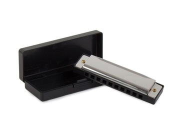 МЕТАЛЛИЧЕСКАЯ ОРТОВАЯ ГАРМОНИКА C MAJOR CASE С 10 КАНАЛАМИ