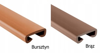 LISTWA PORĘCZOWA PCV 40/8mm BRĄZ poręcz pochwyt