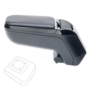 Podłokietnik z adapterem do Mazda CX-3, 2015-2021, ARM2-Black