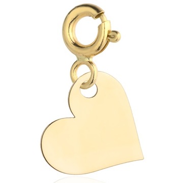ZAWIESZKA CHARMS SERDUSZKO PRÓBA ZŁOTA 333