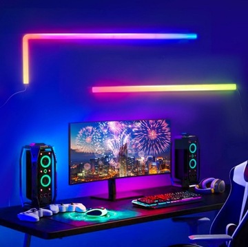Умные светодиодные панели 3+2 LIGHTBAR RGBIC WiFi GLIDE WALL Настенный светильник