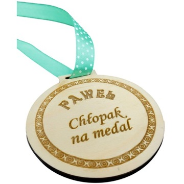 Medal Personalizacja Imię Prezent DZIEŃ CHŁOPAKA