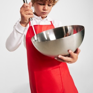 Fartuszek kuchenny z czapka kucharska dziecięcy biały fartuch dla dziecka
