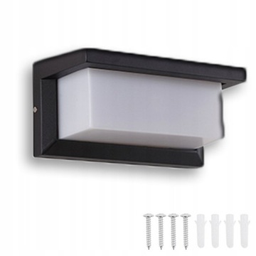 LAMPA KINKIET WOODOODPORNY CZUJNIK RUCHU 8W LED