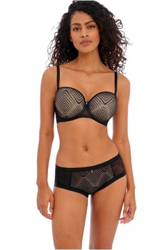 30FF / 65H Freya Tailored czarny strapless biuston