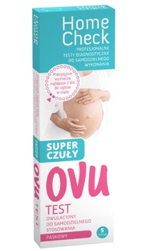 Test owulacyjny OVU super czuły paskowy 5 szt.