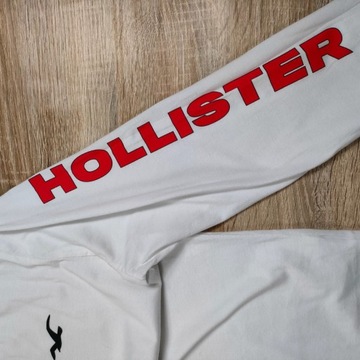 HOLLISTER California Longsleeve Logo Biały r. L