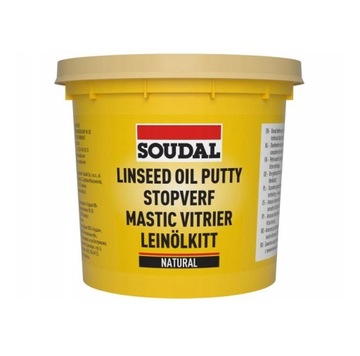 Kit Szklarski Naturalny do Okien na Bazie Oleju Lnianego Soudal Beżowy 1kg