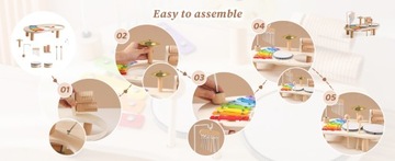 ДЕРЕВЯННЫЙ ИНСТРУМЕНТ монтессори БАРАБАН КУЛМЕР КСИЛОФОН для детей