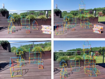 СТРОИТЕЛЬНЫЕ БЛОКИ, СОЛОМОЧКИ, ПАЛКИ, ТРУБКИ, 400 шт.