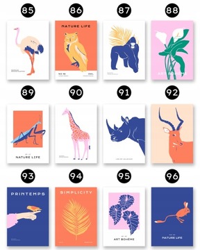 МОДНЫЙ НАБОР ИЗОБРАЖЕНИЙ В РАМКАХ БОХО ПОСТЕРЫ КАРТИНКИ *Множество дизайнов постеров