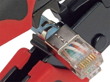 HANLONG HT-581EQ RJ45/8P8C, прямой щипчик для вилки хвостового зажима